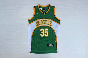 Maillot De Basket Seattle Supersonics Kevin Durant 35 Engrener Vert